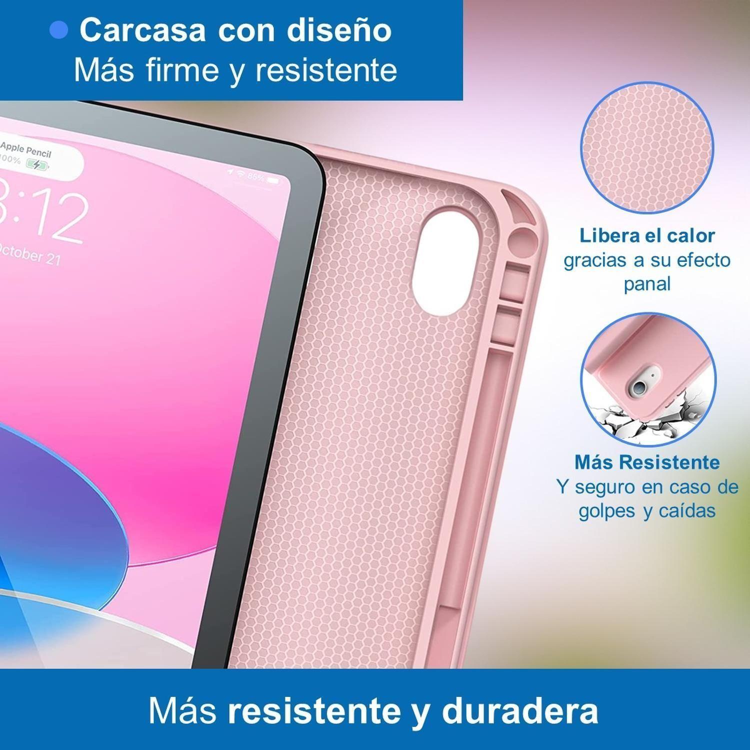 Carcasa Funda Con Teclado Para iPad Linkon Varios Tamaños Pink - 10.2''-2