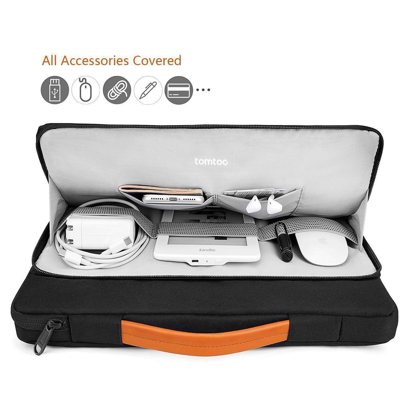 Tomtoc-funda A14 Para 14''Notebook/Macbook- Negro-3