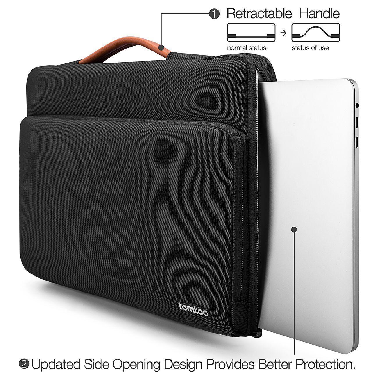 Tomtoc-funda A14 Para 14''Notebook/Macbook- Negro-2