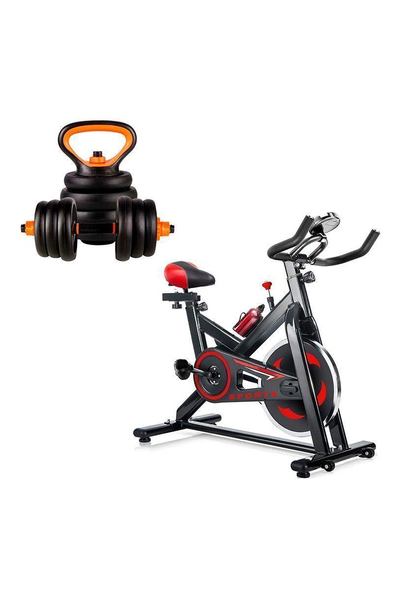 Pack Spinning Go Fitness + Set Pesas 40 Kg Kettlebel-0