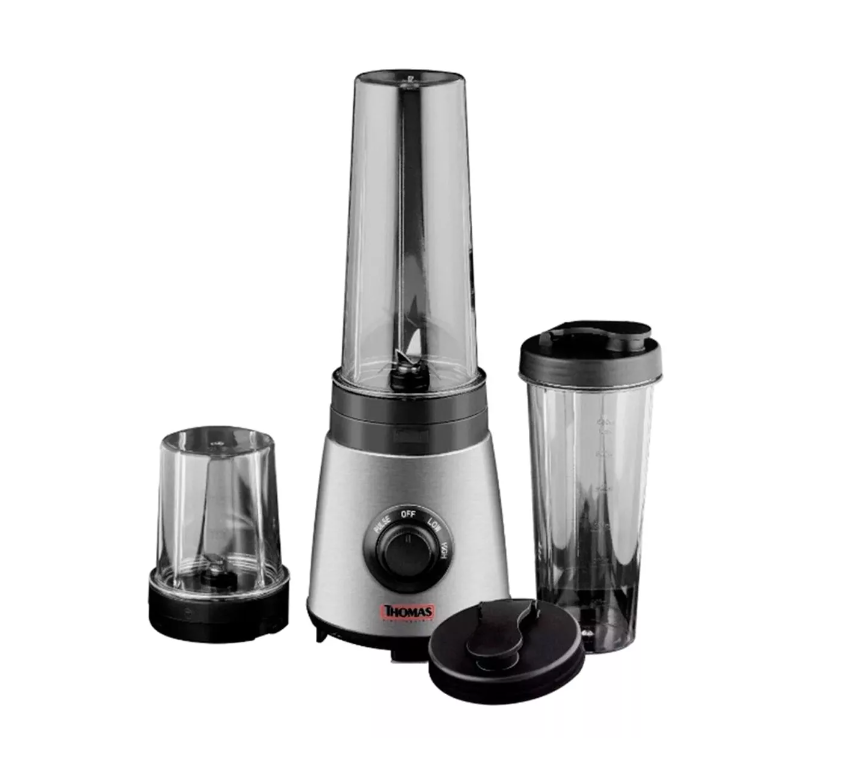 Licuadora Portátil Personal Blender Th-300pb 600 Ml Inox Con Vaso De Plástico-0