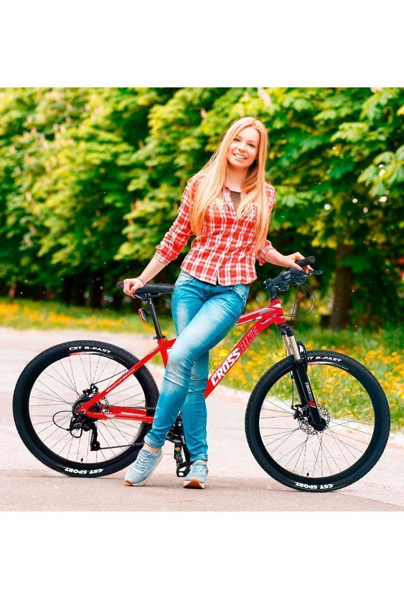 Bicicleta Mountain Bike Challenger Aro 27,5" Rojo-5