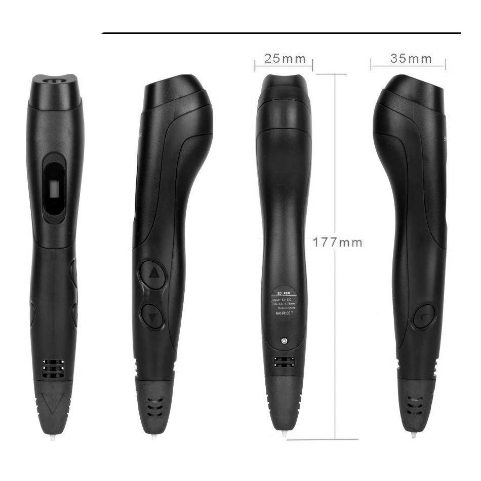 Boligrafo de impresión 3D ABS Smaffox SM-01 54M + Estuche-4