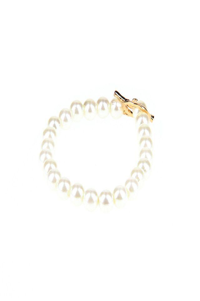 Pulsera Perlas Blanco i-D-0