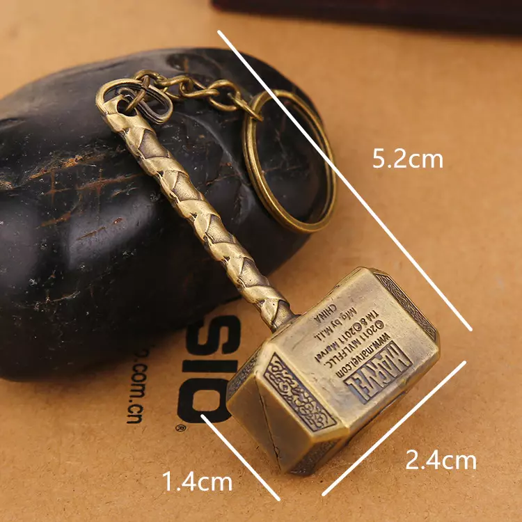 Llavero Martillo  Thor  Mjolnir  Metalico AG97-2