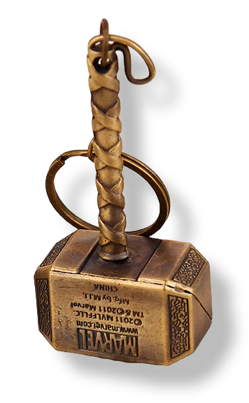 Llavero Martillo  Thor  Mjolnir  Metalico AG97-0