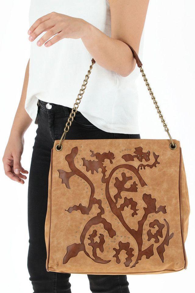 Cartera Hombro Camel Folk Fire Wild West Humana-3