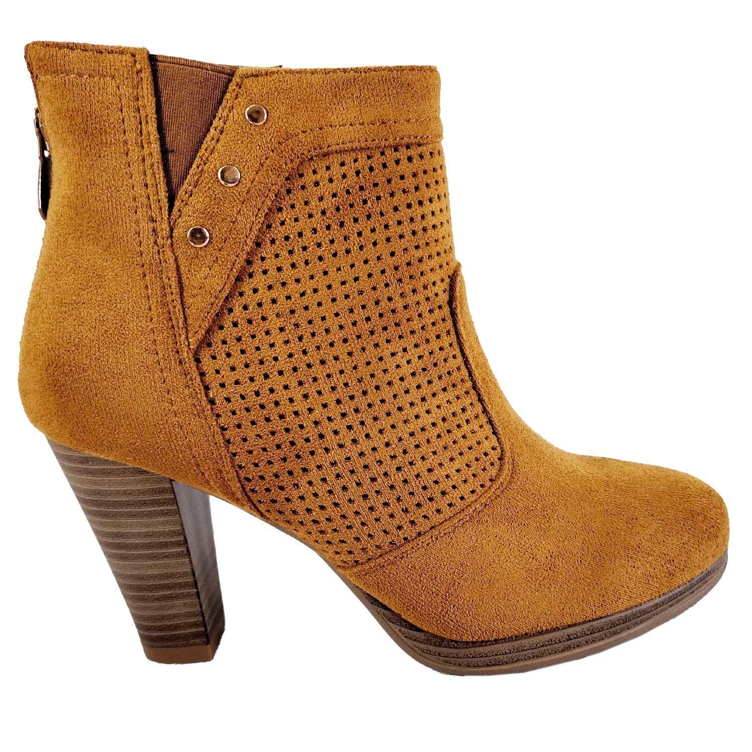 Botin formal de Mujer Camel-0