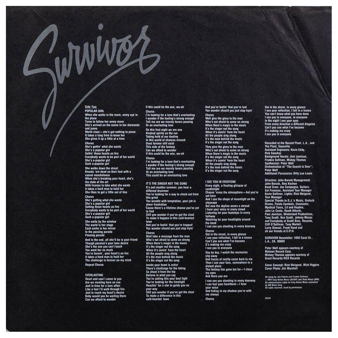 SURVIVOR - VITAL SIGNS VINILO USADO-3