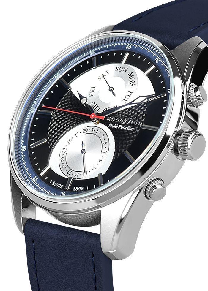 Reloj Multifunción Hombre Silver Blue Goodyear Watches-1