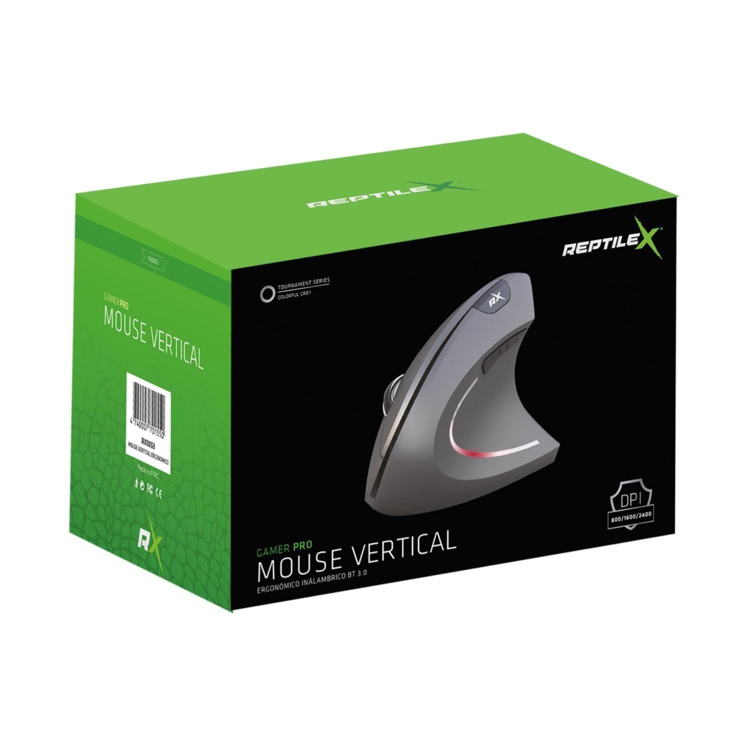 Mouse Gamer Vertical Bluetooth 2400 DPI Reptilex-1