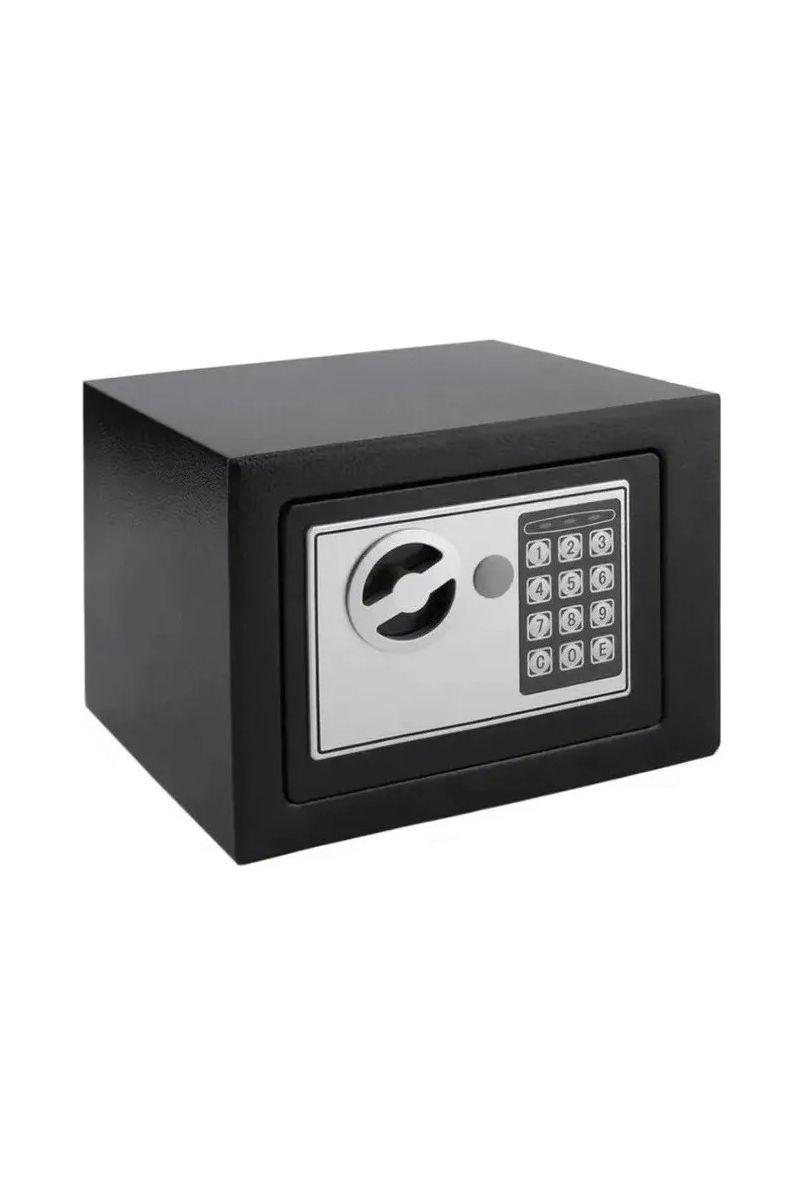 Caja Fuerte Caja Seguridad Digital Para Anclar A La Pared Negro-0