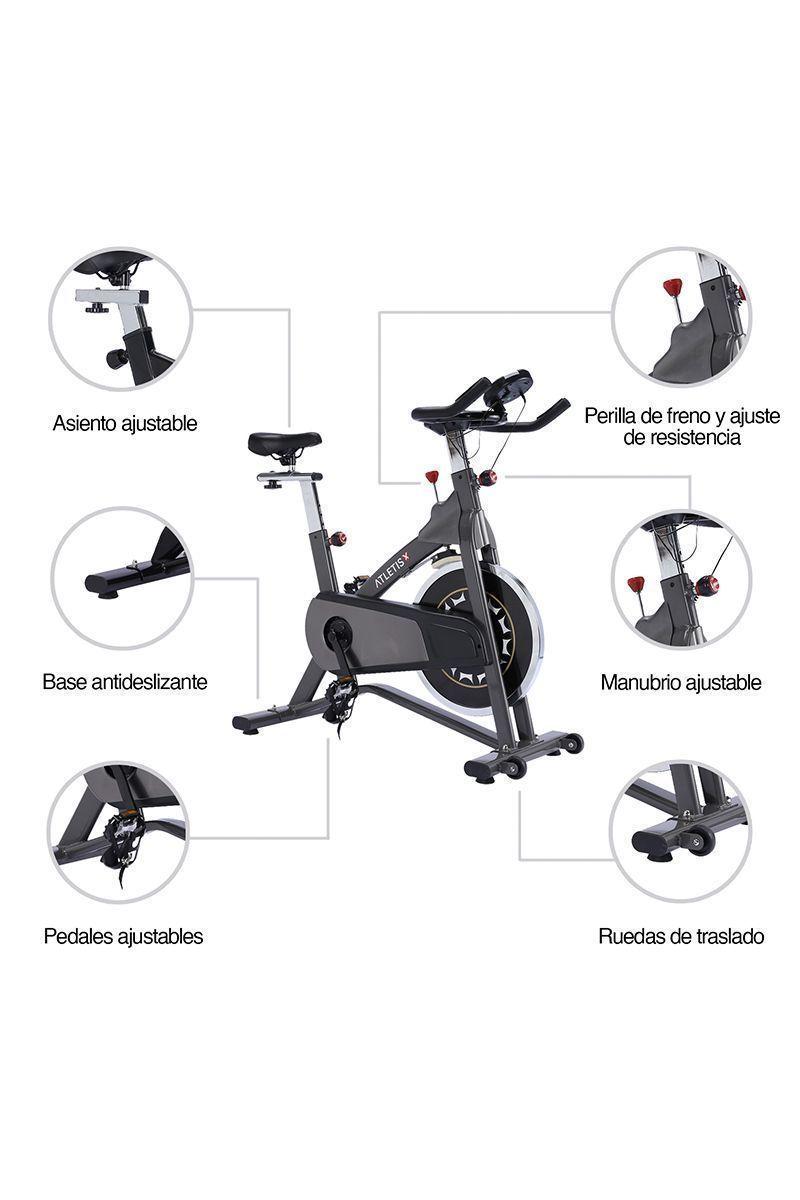 Bicicleta Spinning Sport Volante 10Kg Gris-3
