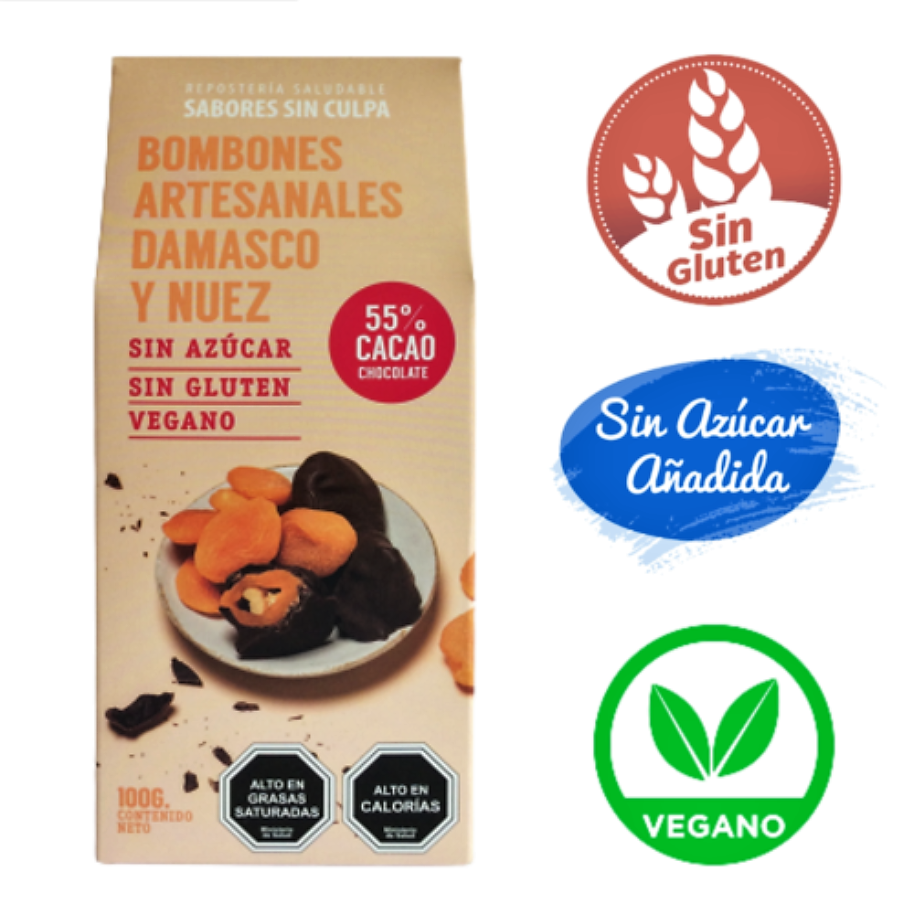  Bombones SABORES SIN CULPA Damasco Nuez-1