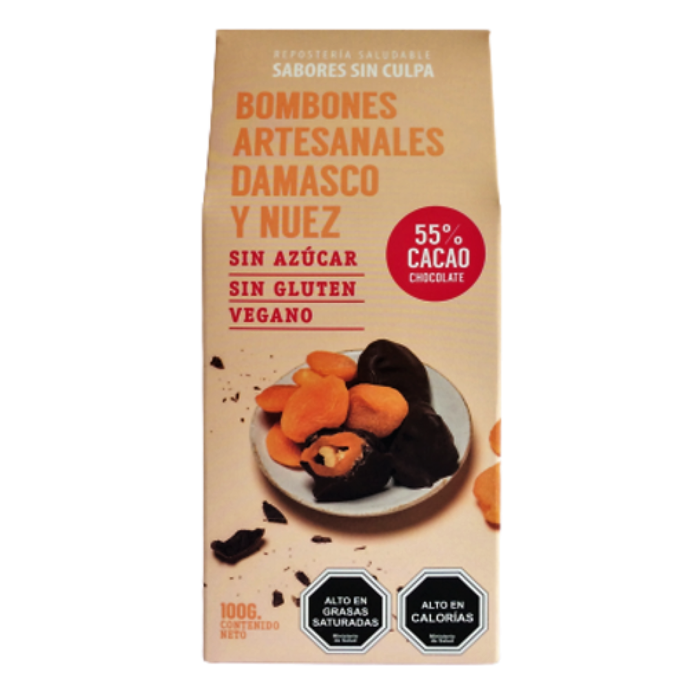  Bombones SABORES SIN CULPA Damasco Nuez-0