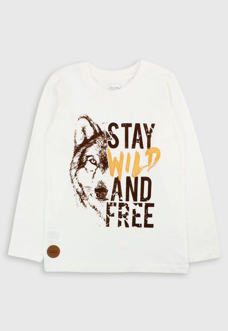 Polera Kids Niño Stay Wild and Free Ecolife-0