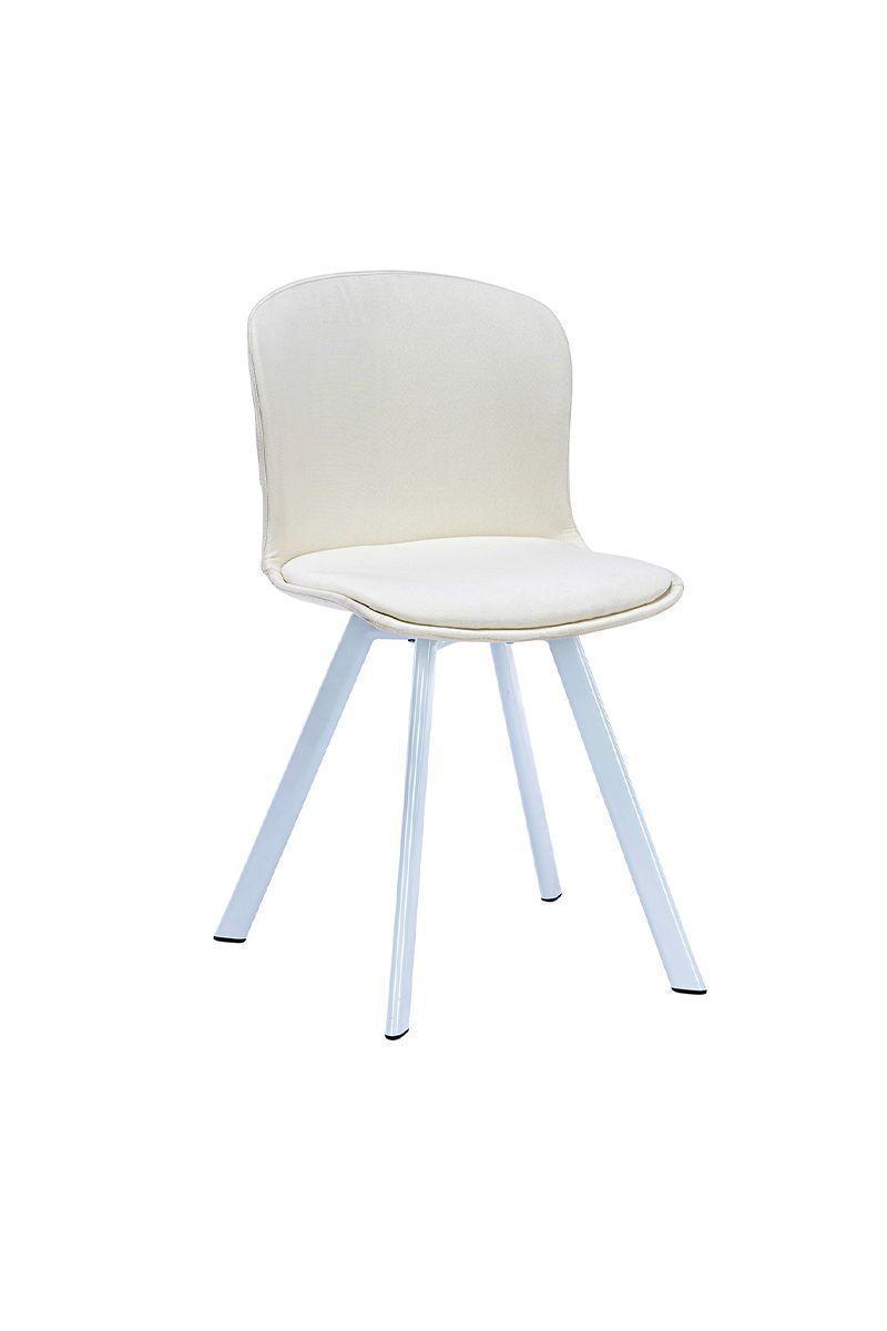 Silla de Comedor PP y Tela Blanco-0