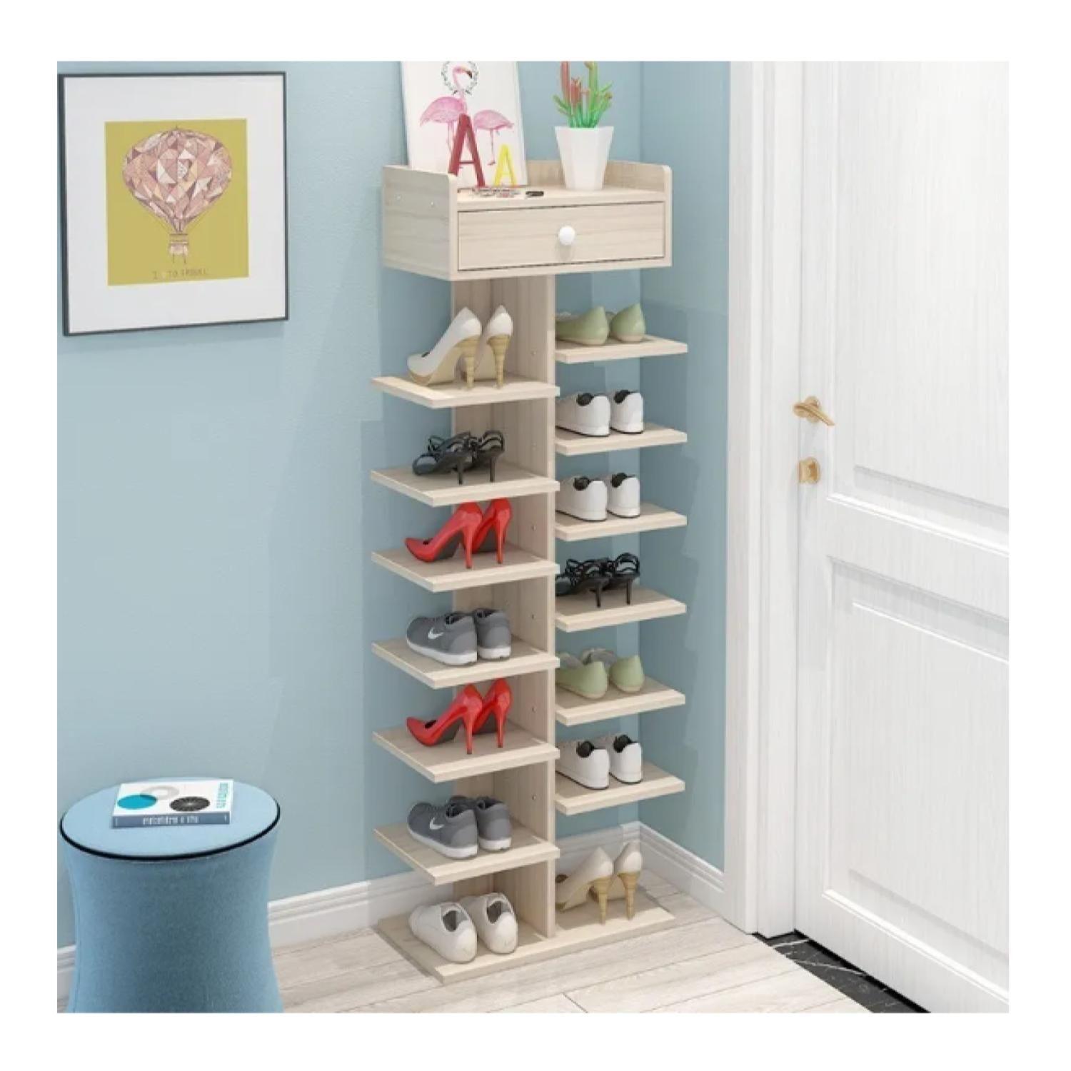 Organizador De Zapatos Nogal-1