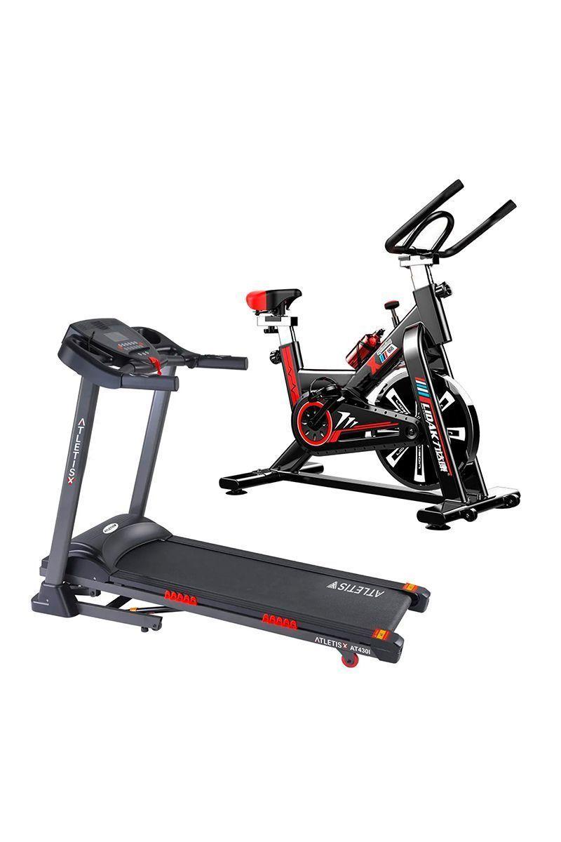 Pack Trotadora AT430I + Spinning HomeFitness Negro-0
