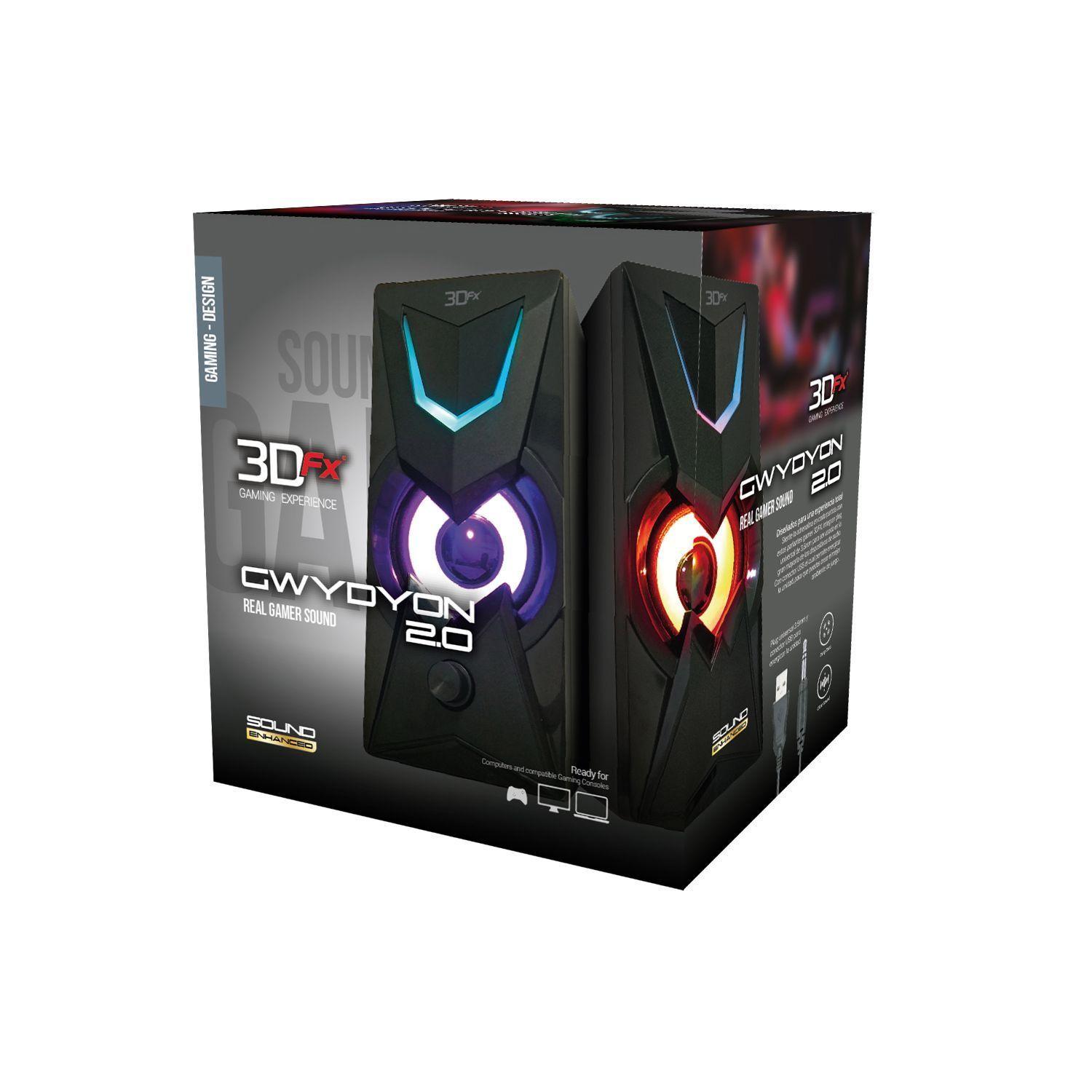 Parlante Pc Gamer Gwydyon Real Gamer Sound - Puntostore-3