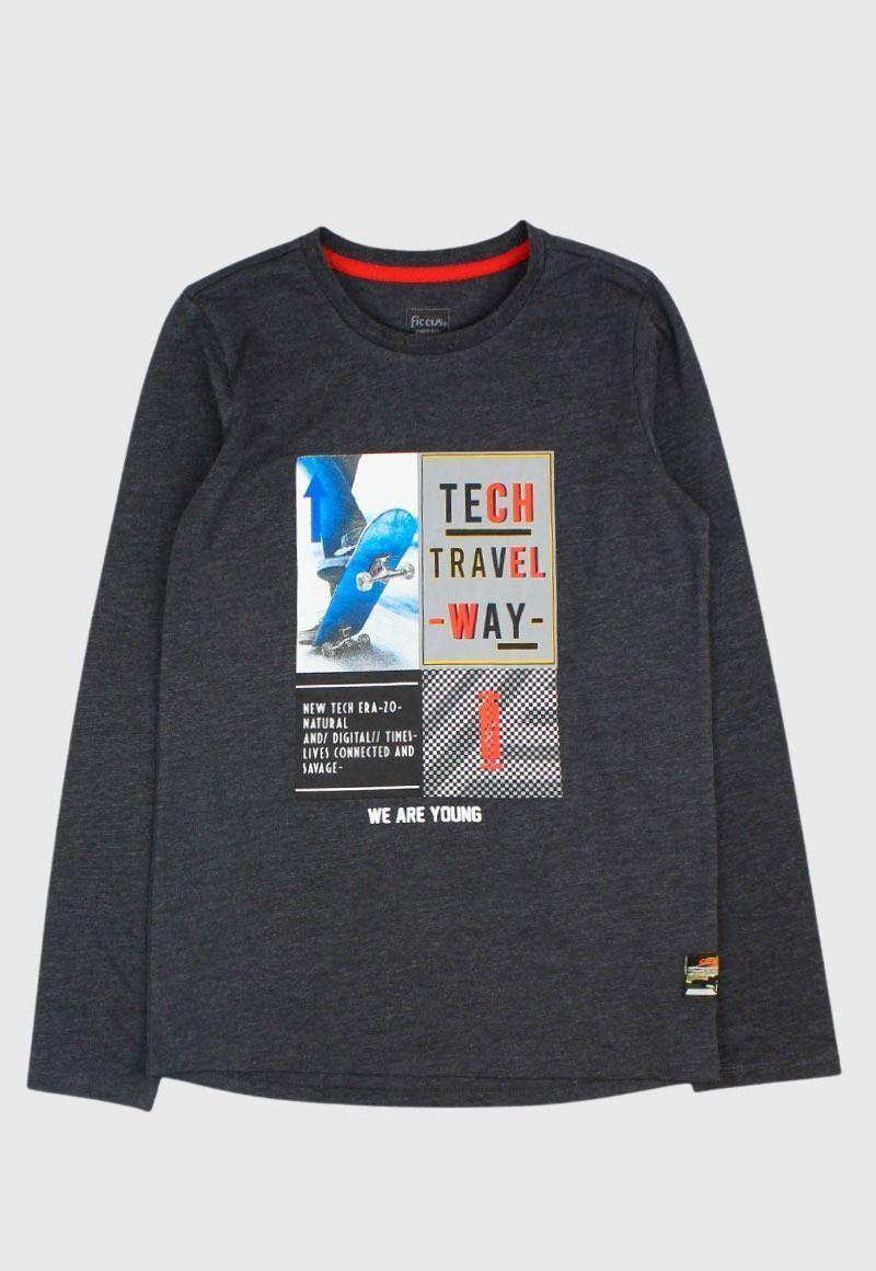 Polera Junior Niño Tech-0