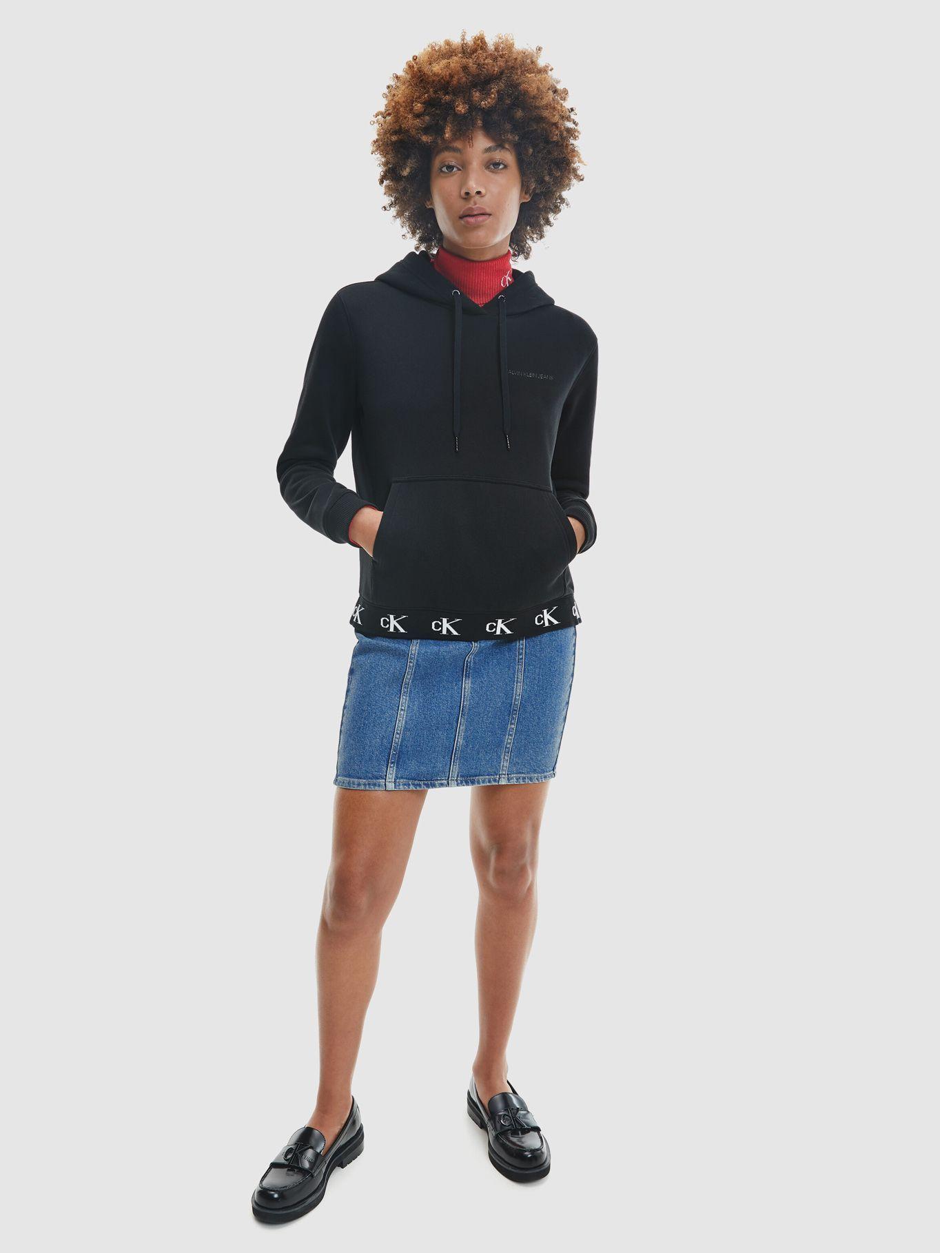 Polerón Trim Hoodie  Negro Calvin Klein-0