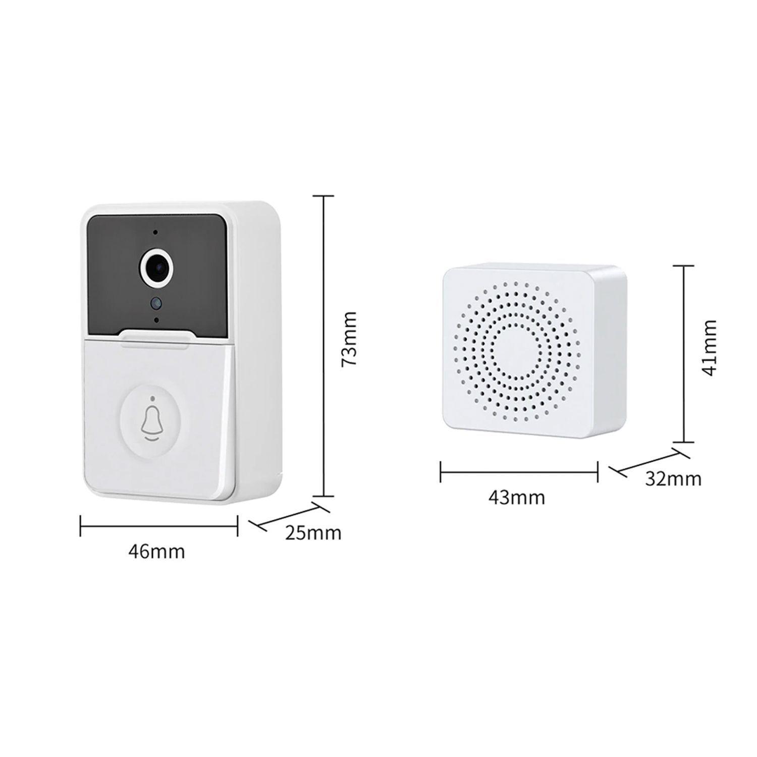 Timbre Inteligente Inalámbrico WiFi Con Cámara-1