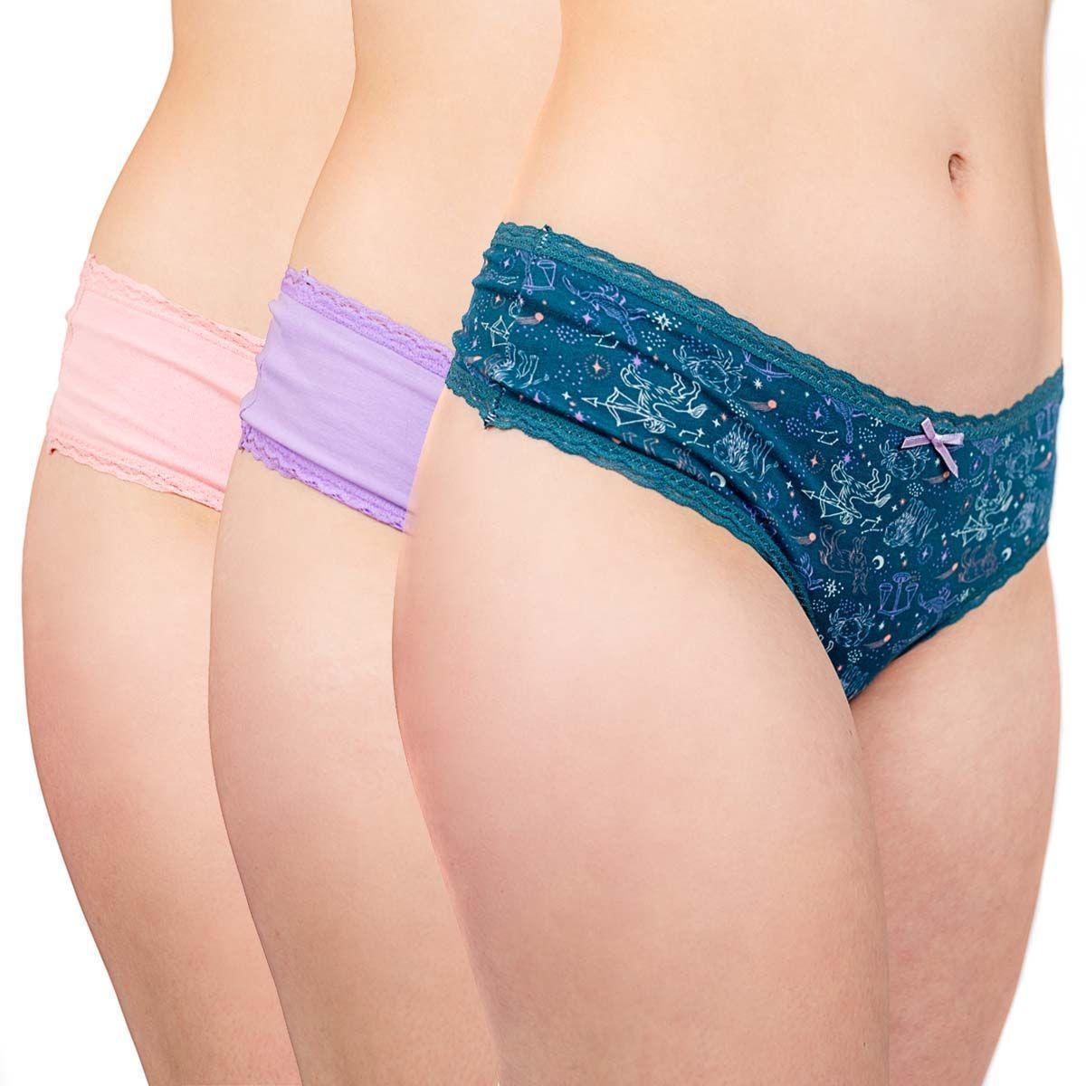 Culotte Top Algodón Astrología Pack 3 C3-0