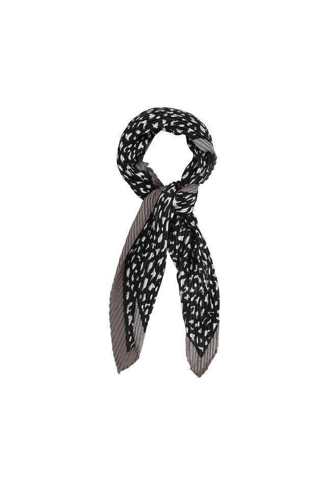 Pañuelo Estampado Negro Y Blanco Black Nitro Plisado Humana-0