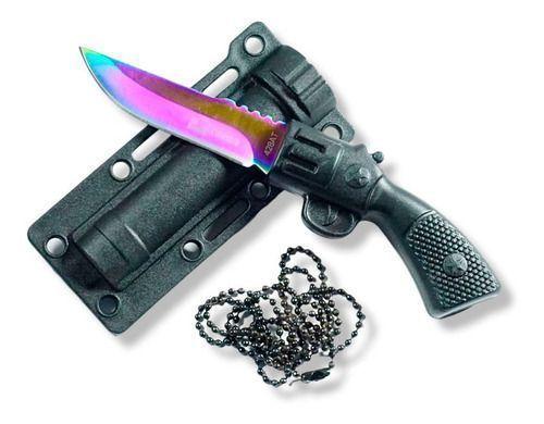 Mini Cuchillo Daga Pistol Tornasol  Tactico  Personal  Ak98-1