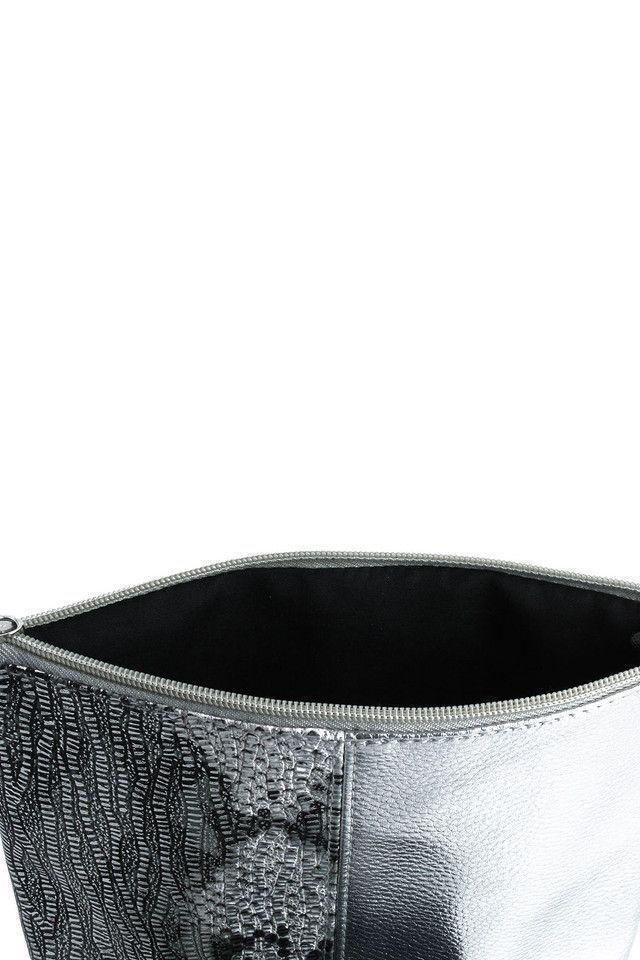 Cosmetiquero Plateado Reptil iD-1