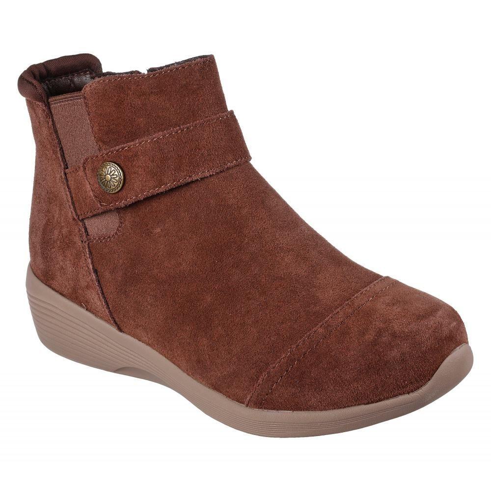 Botin Mujer Arya Café Skechers-0