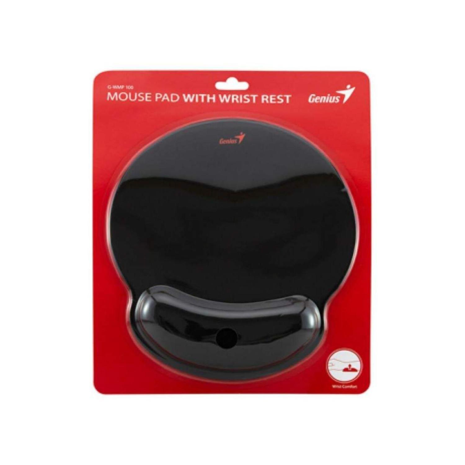 MousePad Redondo Ergonomico 25x23x2.5 Cm Negro Genius-2