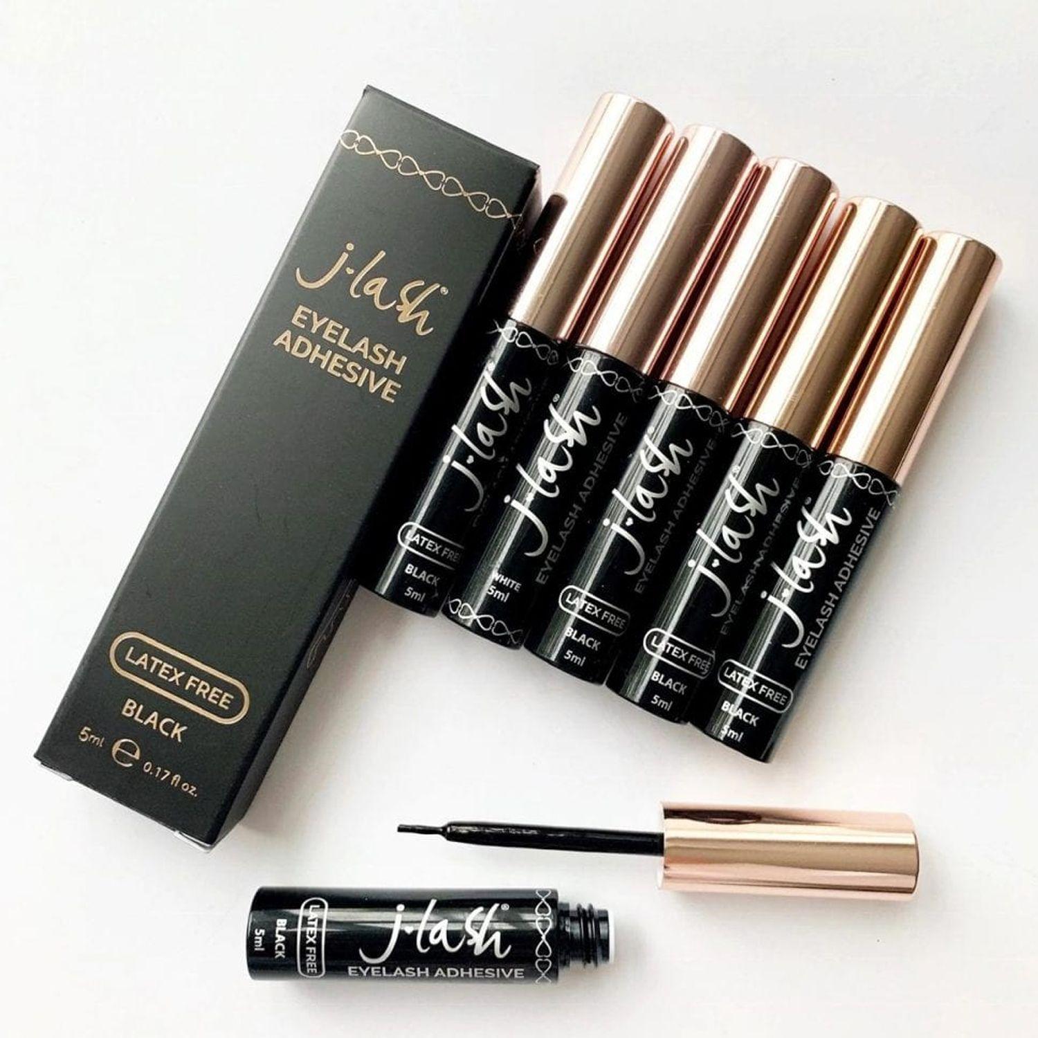 Set Pestañas "Bestie" y "Boba" + Delineador Adhesivo de Pestañas Negro J-Lash-2