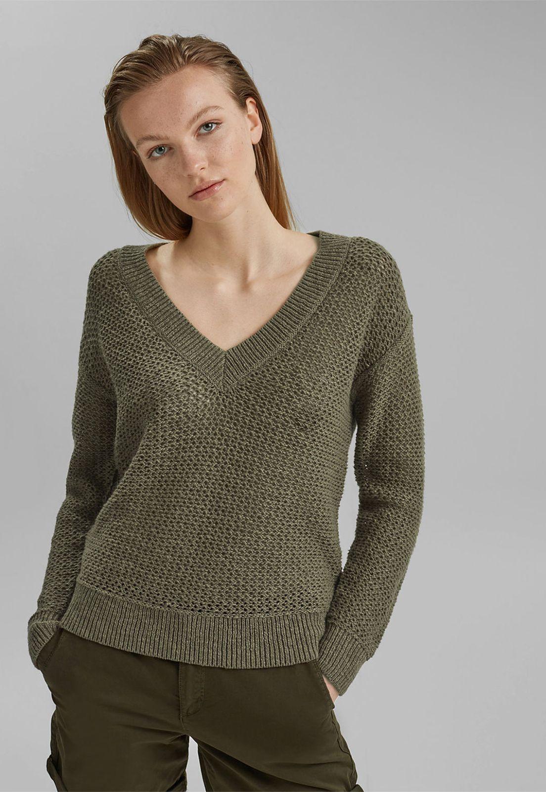 Sweater Mujer Punto Calado Esprit-0