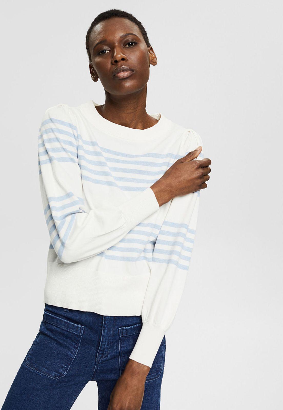 Sweater Con Hombros Fruncidos Esprit-0