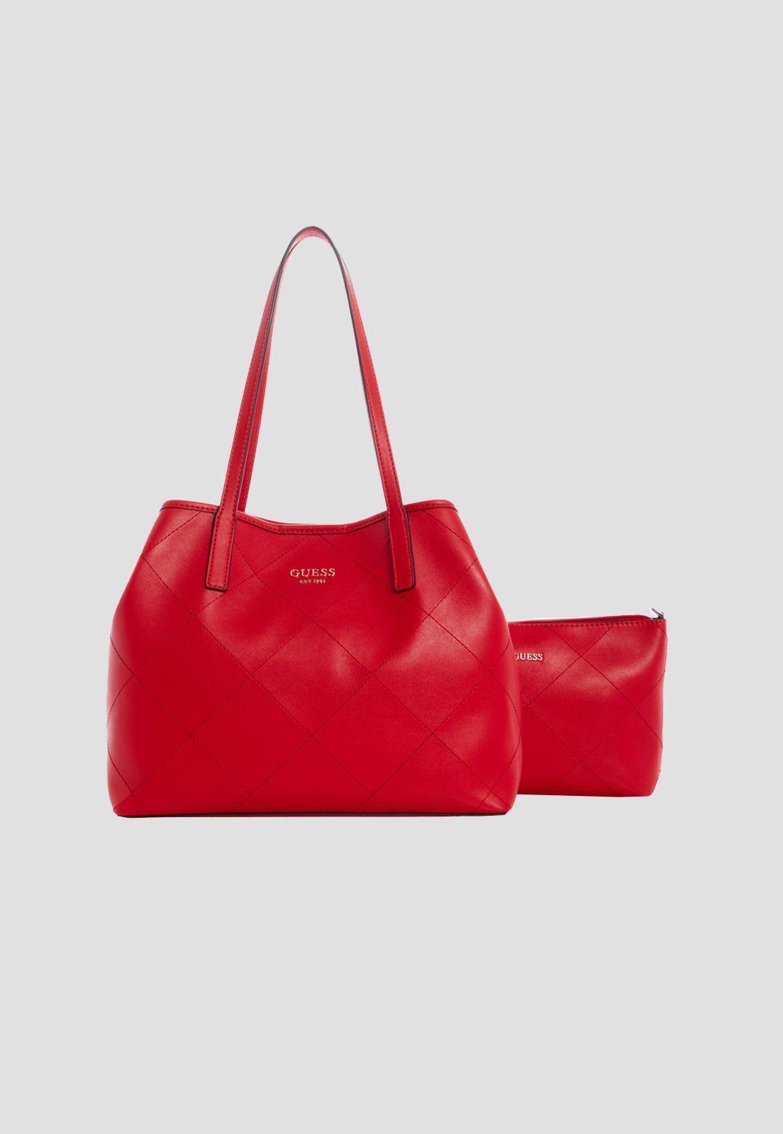 Cartera Vikky Tote Rmr Rojo Guess-1