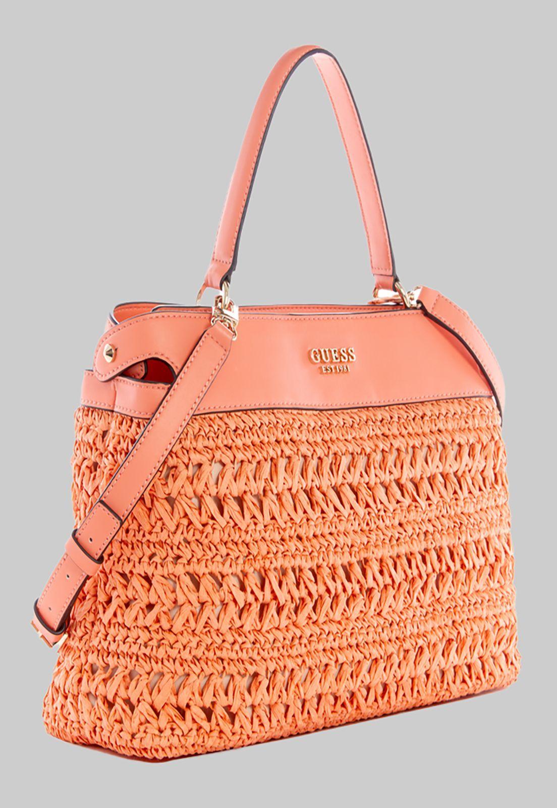 Cartera Guess Liguria Satchel Cor Coral-1