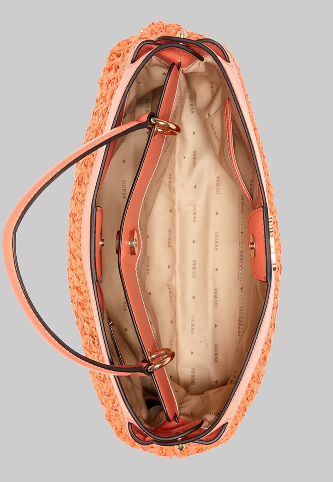 Cartera Guess Liguria Satchel Cor Coral-3