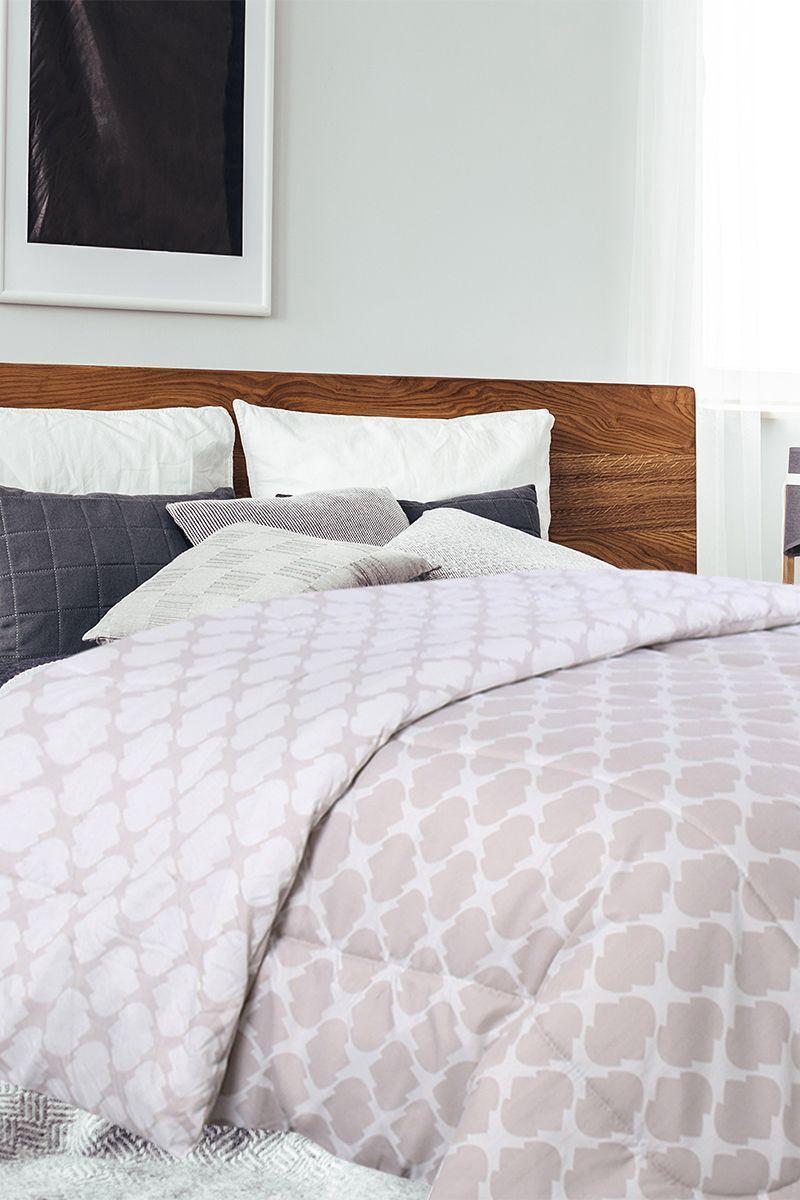 Plumón Estampado King Size 215x260 cm Gris-4