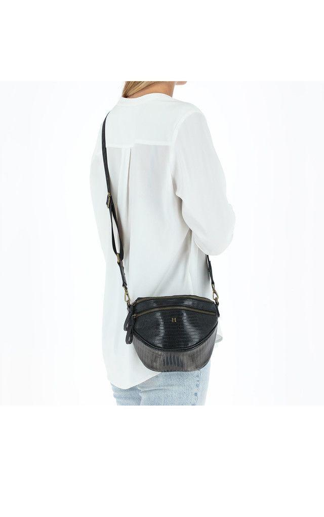 Cartera Cruzada Morral Negra Humana-3