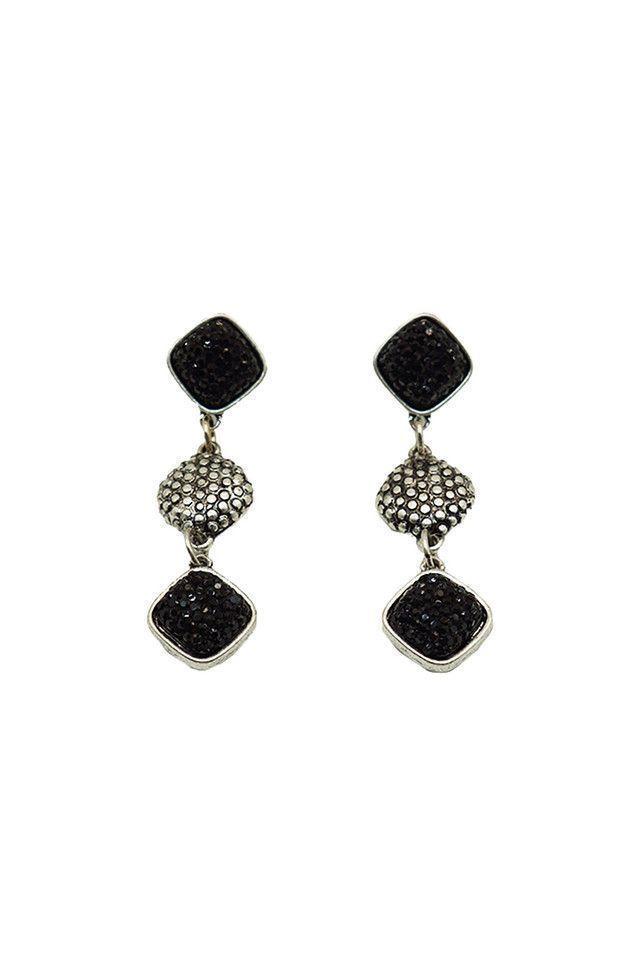 Aros Largos Negros Black Nitro Rombos Humana-0