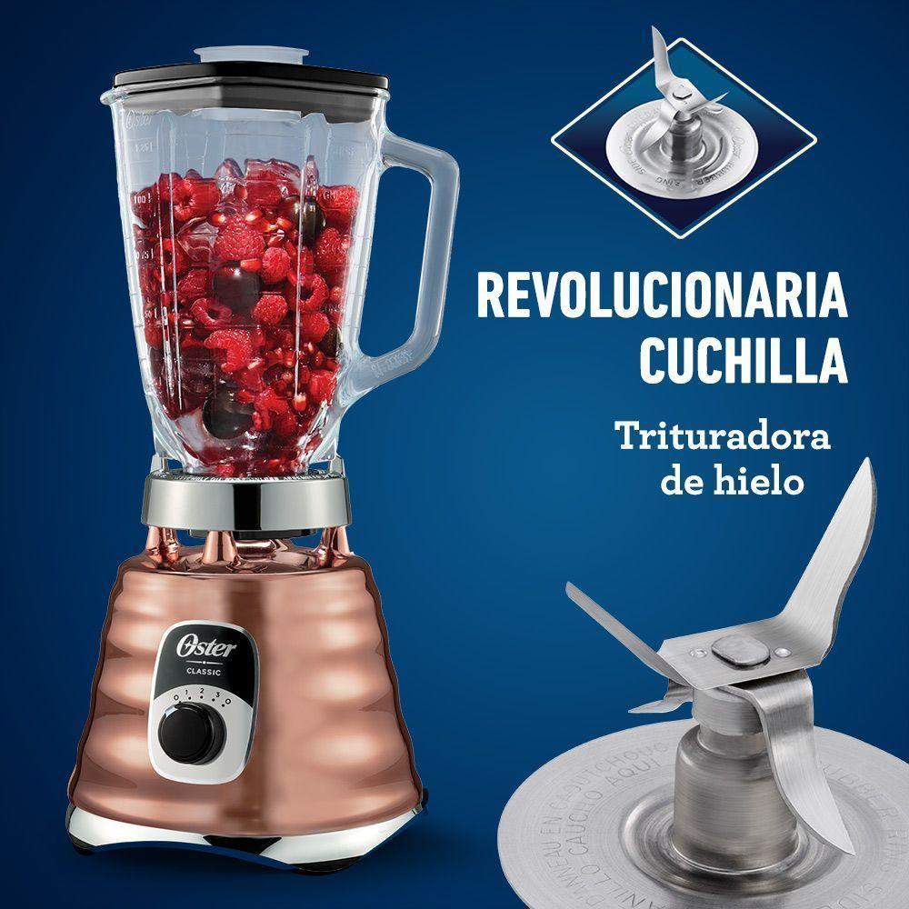 Licuadora clásica Oster® cobre con perilla ergonómica de 3 velocidades BLST4128-4