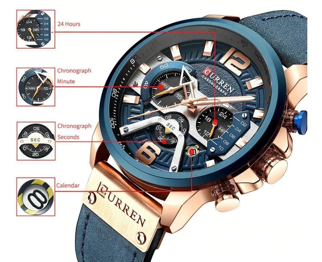 Reloj hombre Curren 8329 caballero elegante-1