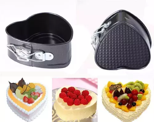 Pack X4 Moldes Torta Corazon Moldes De Queque Molde Pequeño-4