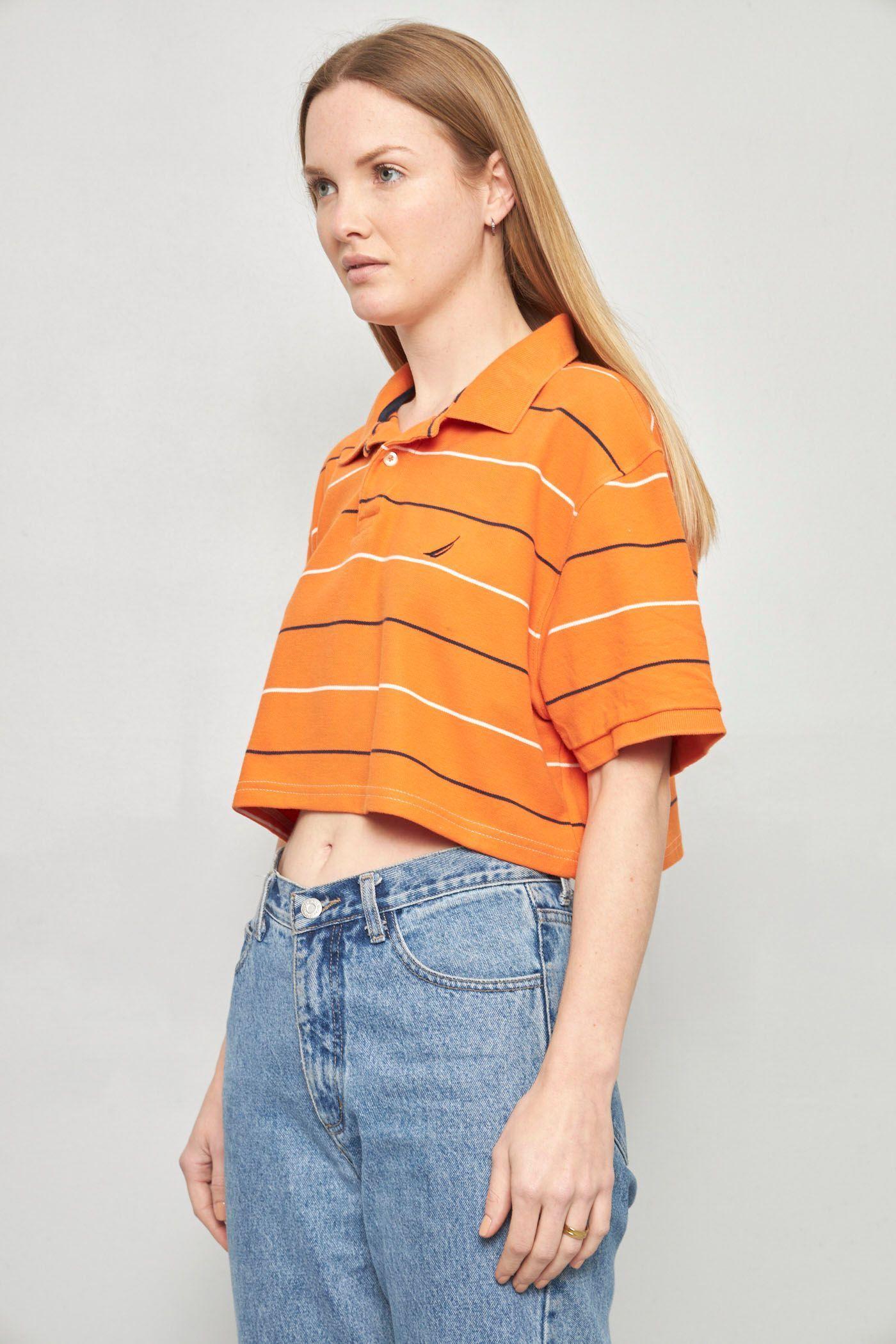 Polera casual reciclado naranja Lovemade talla XL  -1