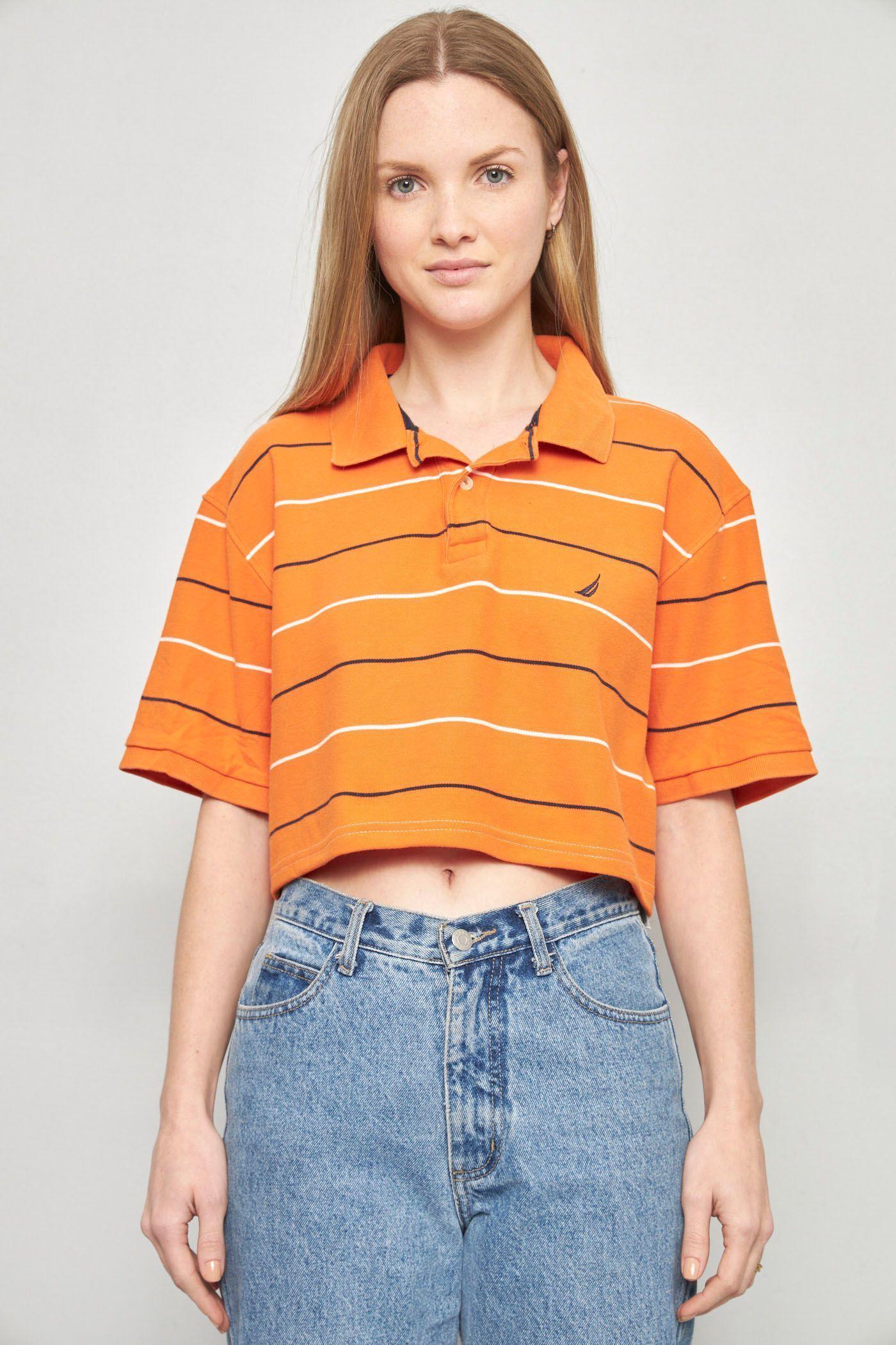 Polera casual reciclado naranja Lovemade talla XL  -0