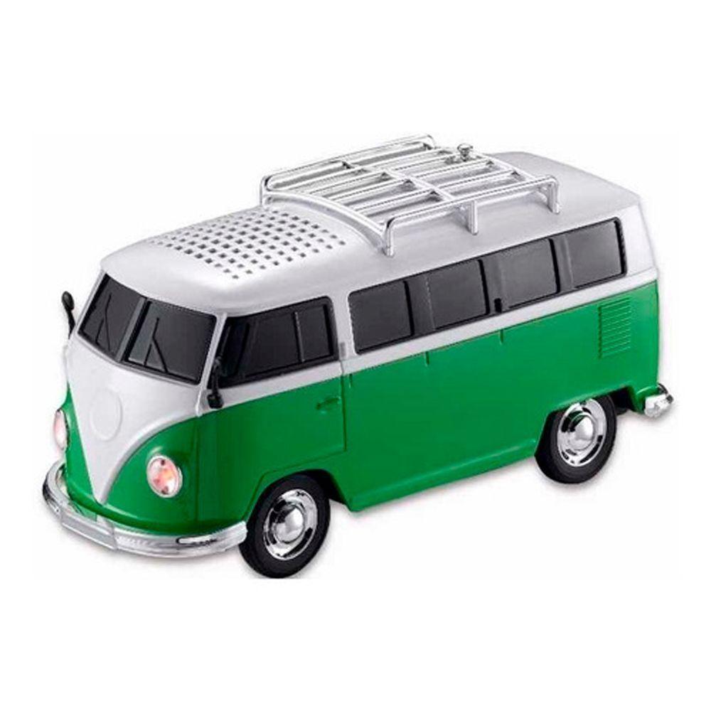 Parlante Bluetooth Furgon Retro Verde Usb Sd Fm Recargable Dbs119-0