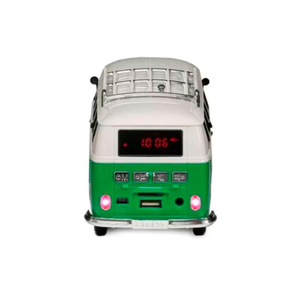 Parlante Bluetooth Furgon Retro Verde Usb Sd Fm Recargable Dbs119-1