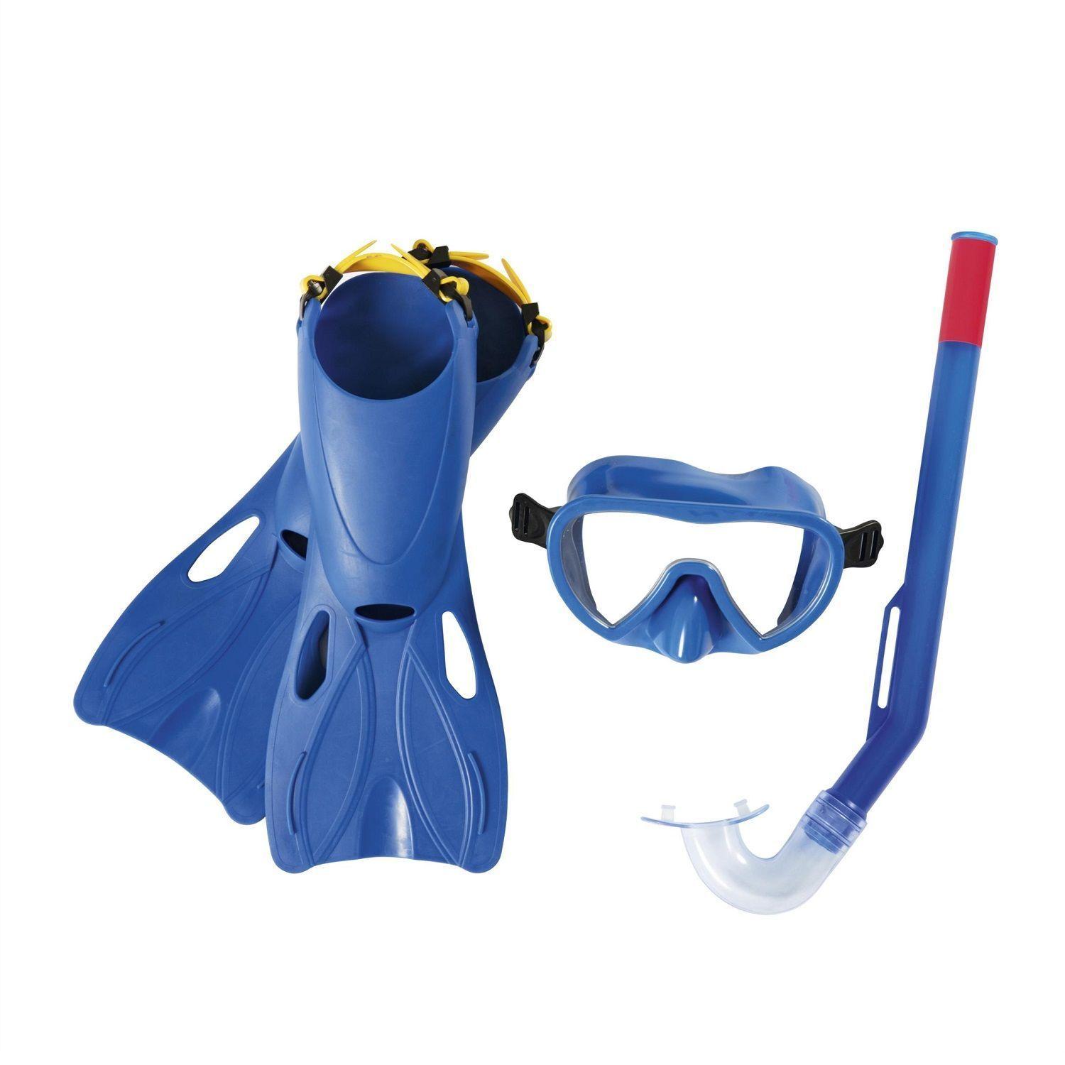 Kit Flapper Esnórquel Máscara Aletas Azul – Niños-0